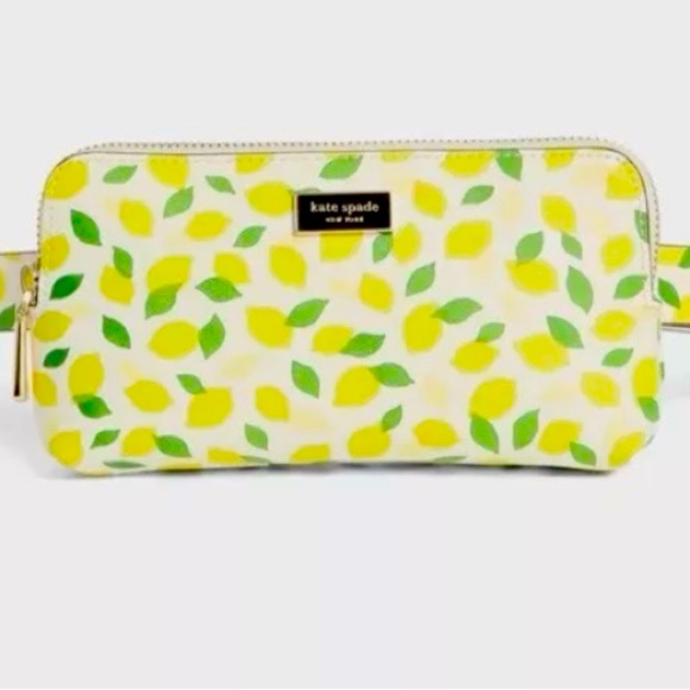 Kate Spade belt bag Lemon print S/M NWT